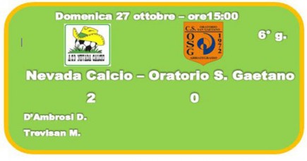 Nevada Calcio-Oratorio S.Gaetano 2-0